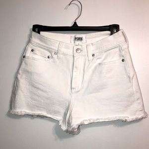 Pink by Victoria’s Secret, Size 2, White Denim Shorts NEARLY New